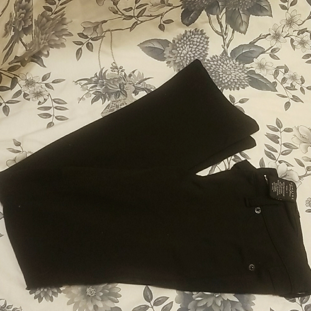 Womens pants, black, Domaine, size 7